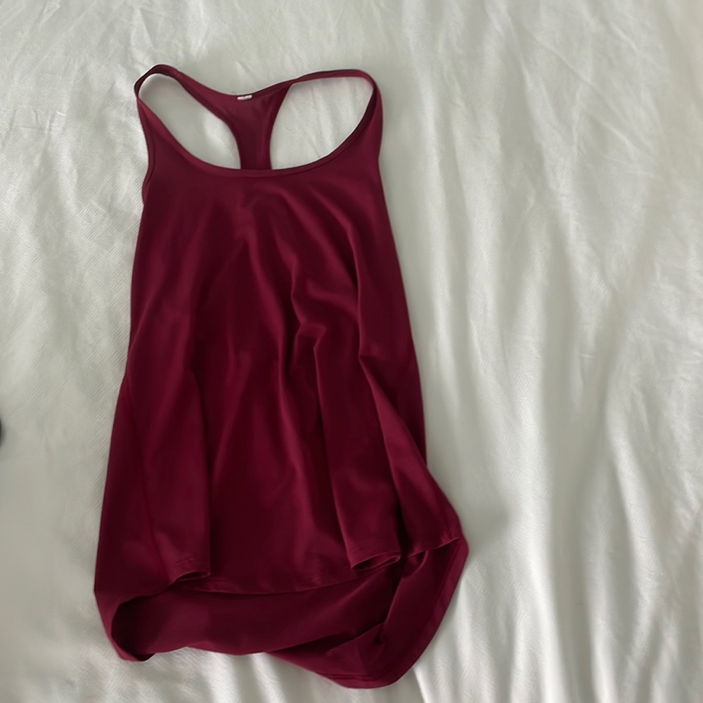 Maroon lululemon tank top